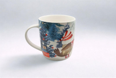 Festive Forest Friends Mug Robin from B&Q