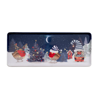 Festive Forest Friends Rectangle Tray from B&Q