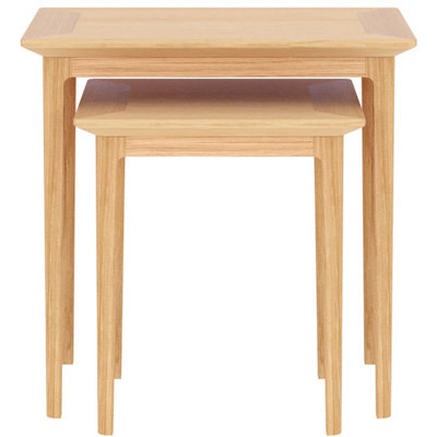 Rest Relax Keswick Oak Nest Of 2 Tables Beige from B&Q