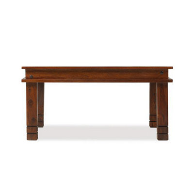 Rest Relax Jaipur Sheesham Chunky Coffee Table 60Cm Wide Brown from B&Q