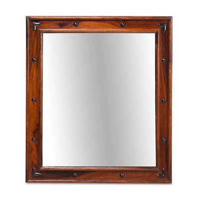Rest Relax Jaipur Sheesham Thakat Mirror Brown from B&Q