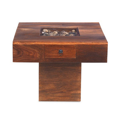 Rest Relax Jaipur Sheesham Pebble Coffee Table Brown from B&Q