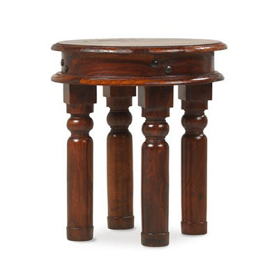 Rest Relax Jaipur Sheesham Round Coffee Table 40Cm Brown from B&Q