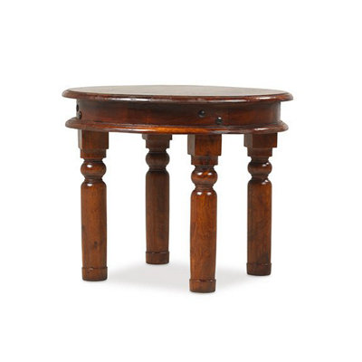 Rest Relax Jaipur Sheesham Round Coffee Table 70Cm Brown from B&Q