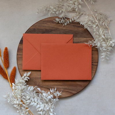 ARK CRAFT Arkcraft 25 X C6 Premium Envelopes 100Gsm 114mm X 162mm (Orange) from B&Q