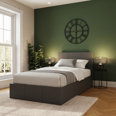 Gfw Unisex Grey Side Lift Ottoman Storage Bed In | : Single - Image 10