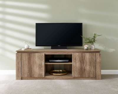 Gfw Canyon Oak Tv Unit 3D Oak Foil from B&Q