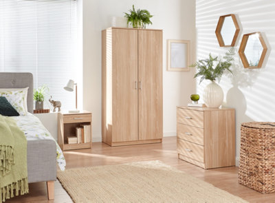 Gfw Panama 3 Piece Bedroom Set Oak