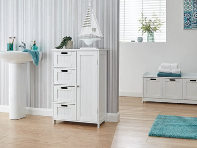 Colonial - Bathroom Storage Cabinet - White - Image 5