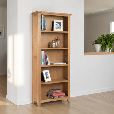 Julian Bowen Astoria Tall 5 Shelf BookcaseOak from B&Q