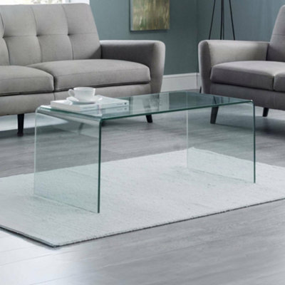 Julian Bowen Amalfi Bent Glass Coffee Table from B&Q
