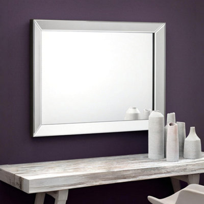 Julian Bowen Soprano Wall Mirror - Bevelled Glass - 80x60cm - Venetian Style - Image 9