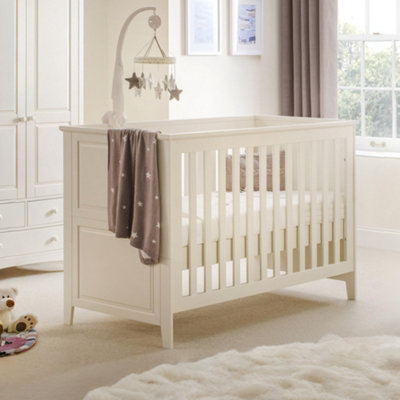 B&Q -  Cameo Convertible CotbedStone White
