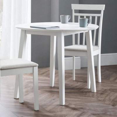 Julian Bowen Coast 90cm White Drop Leaf Dining Table - Image 7