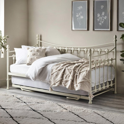 Julian Bowen Versailles 90Cm Single Ivory Daybed With Underbed Trundle from B&Q