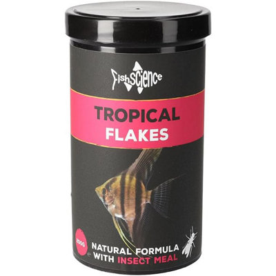 Aquacadabra Fish Science Tropical Flakes 200G Clear Water Colour Enhancing Fish Food from B&Q