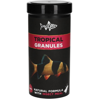 Aquacadabra Fish Science Tropical Granules 240G Slow-Sinking Fish Food from B&Q