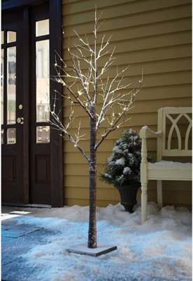 Marco Paul 4Ft Led Snow Dusted Twig Tree from B&Q