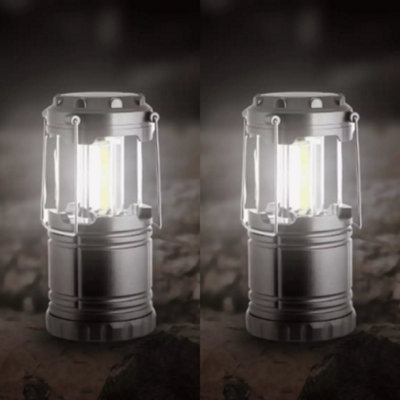 2X Hanging Led Collapsible Lanterns from B&Q
