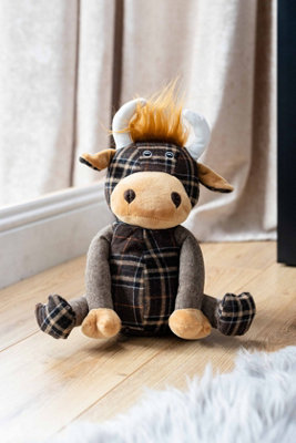  - Marco Paul 28Cm Highland Cow Soft Plush Door Stop