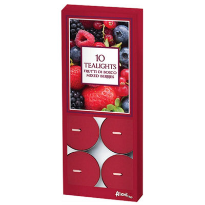 Aladino 10Pck Mixed Berries Scented Tealights from B&Q