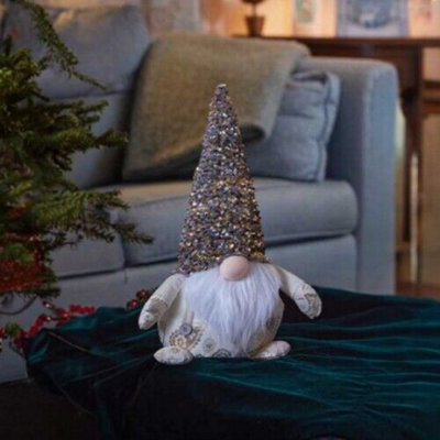 Christmas Gonk Nordic Santa Soft Plush DecorationChampagne from B&Q