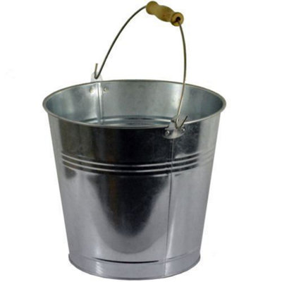 Marco Paul Large 15L Galvanised Steel Bucket from B&Q