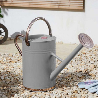 Marco Paul Grey 9L Metal Watering Can from B&Q
