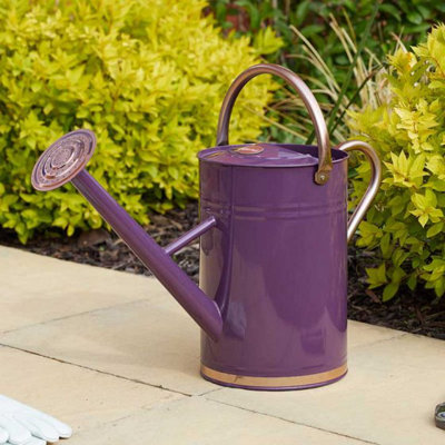 Marco Paul 9L Purple Metal Watering Can from B&Q