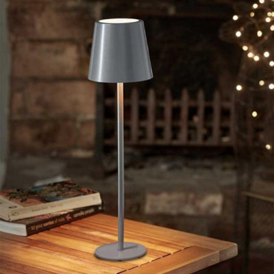 Marco Paul Grey Green Rechargeable Cordless Lamp from B&Q