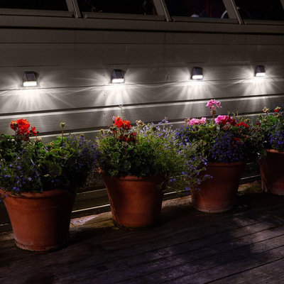 Marco Paul 4 Pack Wall Solar Lights from B&Q