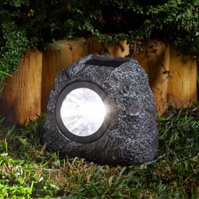 Marco Paul Granite Rock Solar Spotlight from B&Q