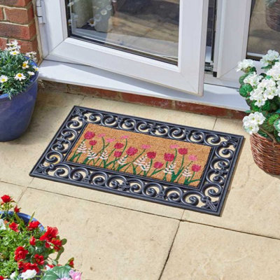 Marco Paul Colourful Flowers Doormat Insert from B&Q