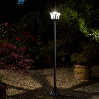 Marco Paul Black Victorian Lamp Post Solar Powered from B&Q