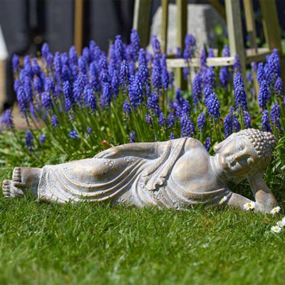 Marco Paul Laying Buddha Garden Ornament from B&Q