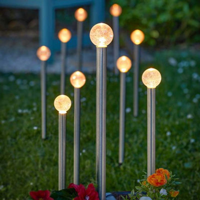 Marco Paul Bubble Solar Stake Lights from B&Q