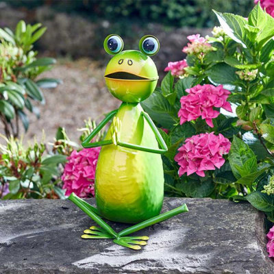 Marco Paul Yoga Frog Garden Ornament from B&Q