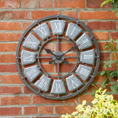 Marco Paul  60Cm Roma Numerals Stone Outdoor Clock from B&Q