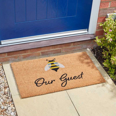 Marco Paul Bee Slogan Coir Doormat from B&Q