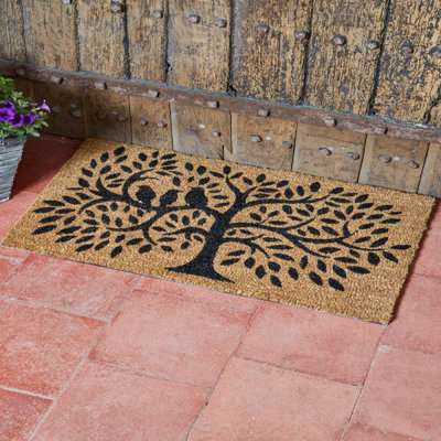 Marco Paul Tree And Birds Coir Door Mat from B&Q