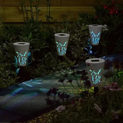 Marco Paul Led Solar Dragonfly Lights Stake from B&Q