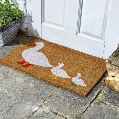 Marco Paul Ducks In Boots Coir Doormat from B&Q