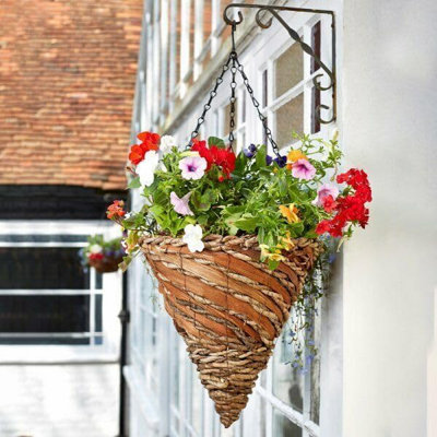 Marco Paul Multicoloured Hanging Flower Basket 12'' from B&Q