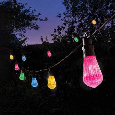 Marco Paul 9.5M Multi-Coloured Garden String Light from B&Q