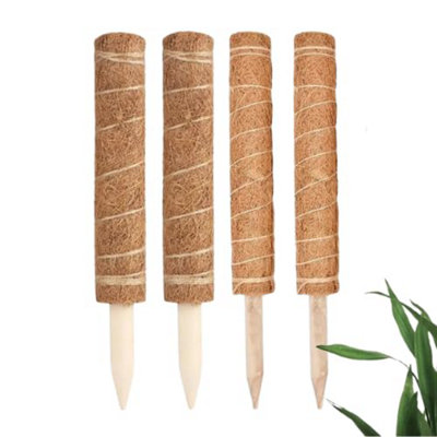 Marco Paul 4Pc Coir Plant Support Moss Pole Plants from B&Q