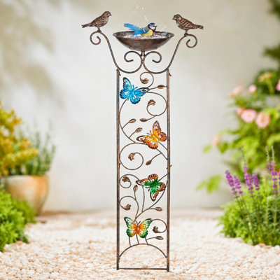 Marco Paul Bronze Effect Bird Bath & Feeder from B&Q