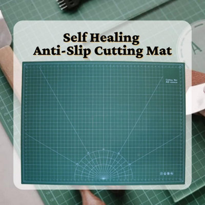 Marco Paul A0 Green Self Healing Anti-Slip Cutting Mat from B&Q
