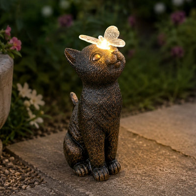  - Marco Paul Resin Cat Statue Garden Ornaments