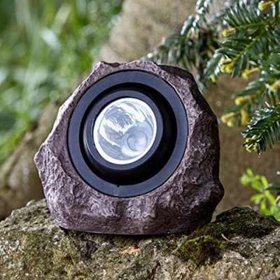 Marco Paul Super Bright Solar Powered Rock Effect Spotlight from B&Q
