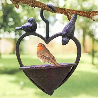 Marco Paul Cast Iron Bird Feeder With Robins from B&Q